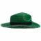 Шляпа Daydream, зелёная с черной лентой, вид сбоку