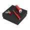 Подарочный набор On-the-go с флешкой, ручкой и зарядным устройством, красный