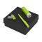 Подарочный набор On-the-go с флешкой, ручкой и зарядным устройством, зеленый