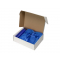 Подарочный набор Dreamy hygge с пледом и термокружкой, синий, в коробке