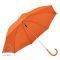 Зонт с пластиковой ручкой, механический, оранжевый