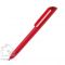 Ручка шариковая FLOW PURE, c покрытием soft touch и прозрачным клипом, красная
