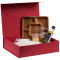 Коробка Koffer, красная, пример наполнения