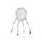 Портативное зарядное устройство Octopus Booster, 1000 mAh, белое, обратная сторона