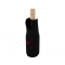 Чехол для бутылки Noun из переработанного неопрена, черный, пример нанесения
