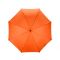 Зонт-трость Радуга, полуавтомат, оранжевый, купол