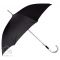 Зонт-трость Дождь с алюминиевой ручкой, полуавтомат, черный
