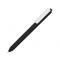 Ручка пластиковая шариковая Pigra  P03 софт-тач, черная