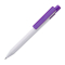 Ручка шариковая Zen, белая с фиолетовым