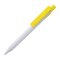 Ручка шариковая Zen, белая с жёлтым