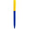 Ручка ZETA SOFT BLUE MIX, синяя с желтым