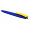Ручка ZETA SOFT BLUE MIX, синяя с желтым