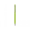 Ручка-стилус металлическая шариковая Jucy Soft soft-touch, зеленое яблоко, вид сзади
