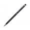 Ручка-стилус металлическая шариковая Jucy,черная