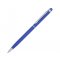 Ручка-стилус металлическая шариковая Jucy Soft soft-touch, синяя