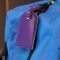 Бирка багажная TINTED, коллекция ITEMS, фиолетовая, на сумке
