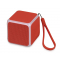Портативная колонка Cube с подсветкой, красная