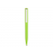 Ручка пластиковая шариковая Bon soft-touch, ярко-зеленая, вид сзади