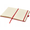 Записная книжка А5 Nova, красная, резинка, лента-закладка, петля для ручки