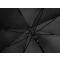 Зонт-трость Reviver  с куполом из переработанного пластика, черный