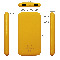 Внешний аккумулятор Bplanner Power 2 ST, софт-тач, желтый