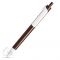 Шариковая ручка Forte с белым клипом Lecce Pen, коричневая