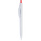 Ручка IGLA COLOR, белая с красной кнопкой