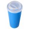 Пластиковый стакан Happy Cup, 400 мл, синий, с крышкой