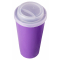 Пластиковый стакан Happy Cup, 400 мл, фиолетовый, с крышкой