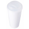 Пластиковый стакан Happy Cup, 400 мл, белый, с крышкой