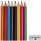Набор цветных карандашей Migal, 8 карандашей и точилка