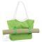 Пляжный набор Фуджейра: пляжная сумка и циновка, зеленый