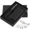 Набор ручка c флеш-картой + зарядное устройство 4000 mAh в футляре, черный