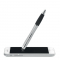 Шариковая ручка-стилус RIOLIGHT с подсветкой, серебристая, пример использования