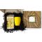 #ужеподарок Чай, картон и жёлтый силикон, с чёрным наполнителем