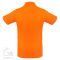 Рубашка поло мужская Virma light, оранжевая, оборотная сторона
