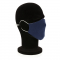 Двухслойная многоразовая маска из хлопка, синяя