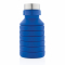 Герметичная складная силиконовая бутылка с крышкой, синяя