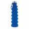 Герметичная складная силиконовая бутылка с крышкой, синяя
