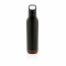 Герметичная вакуумная бутылка Cork, 600 мл, чёрная, вид спереди
