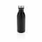 Бутылка для воды Deluxe из нержавеющей стали, 500 мл, чёрная