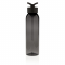 Герметичная бутылка для воды из AS-пластика, чёрная, вид сбоку