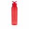 Герметичная бутылка для воды из AS-пластика, красная, вид сбоку