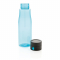 Бутылка для воды Aqua из материала Tritan, синяя, в открытом виде