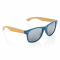 Солнцезащитные очки Wheat straw с бамбуковыми дужками, синие