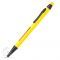 Шариковая ручка Алюминиевая ручка-стилус, жёлтая, пример нанесения