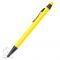 Шариковая ручка Алюминиевая ручка-стилус, жёлтая, вид сбоку