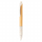Ручка из бамбука и пшеничной соломы, белая