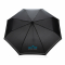 Компактный зонт Impact из RPET AWARE™ со светоотражающей полосой, d96 см, черный, пример нанесения
