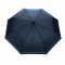 Компактный зонт Impact из RPET AWARE™ со светоотражающей полосой, d96 см, темно-синий